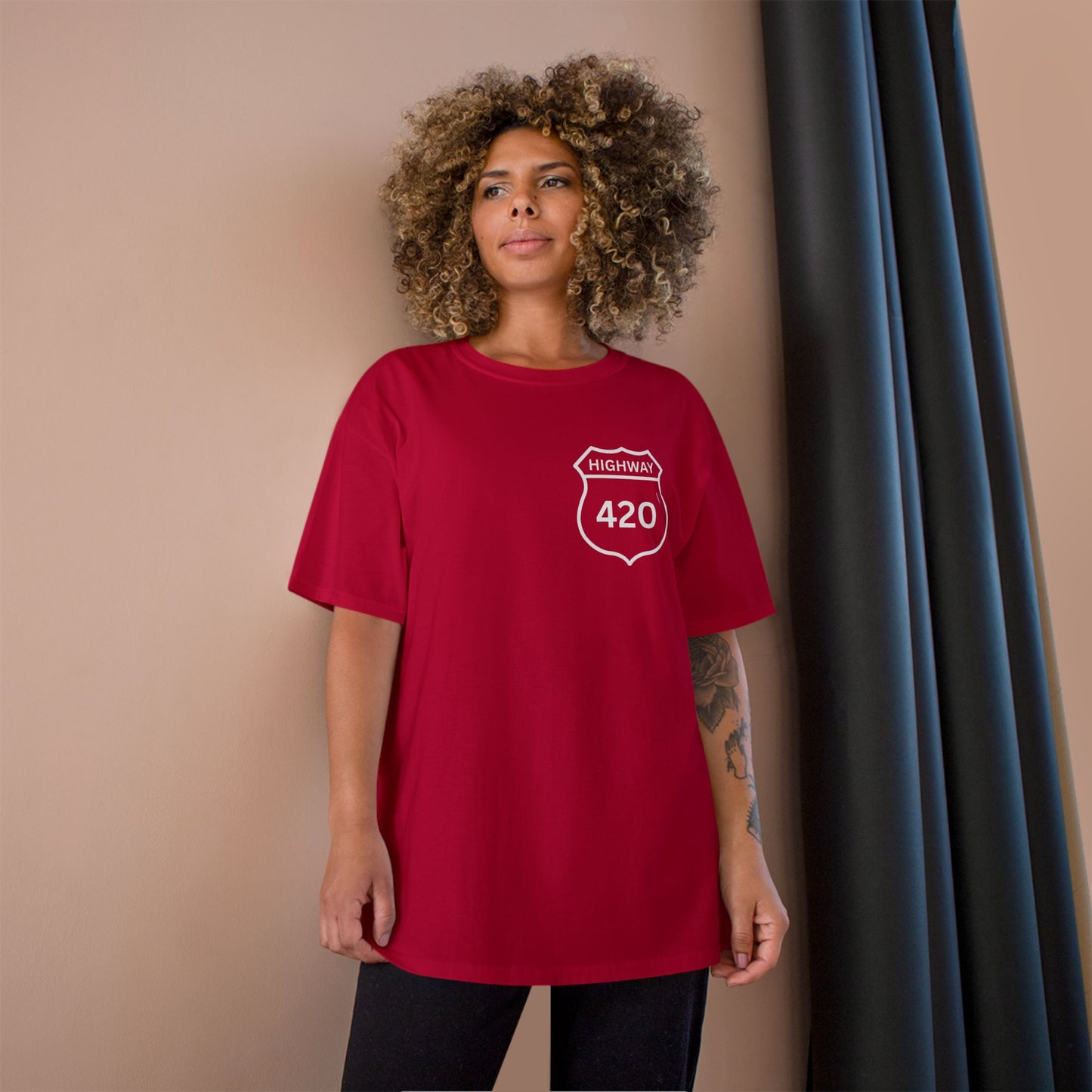 Retro Highway 420 Champion T-Shirt