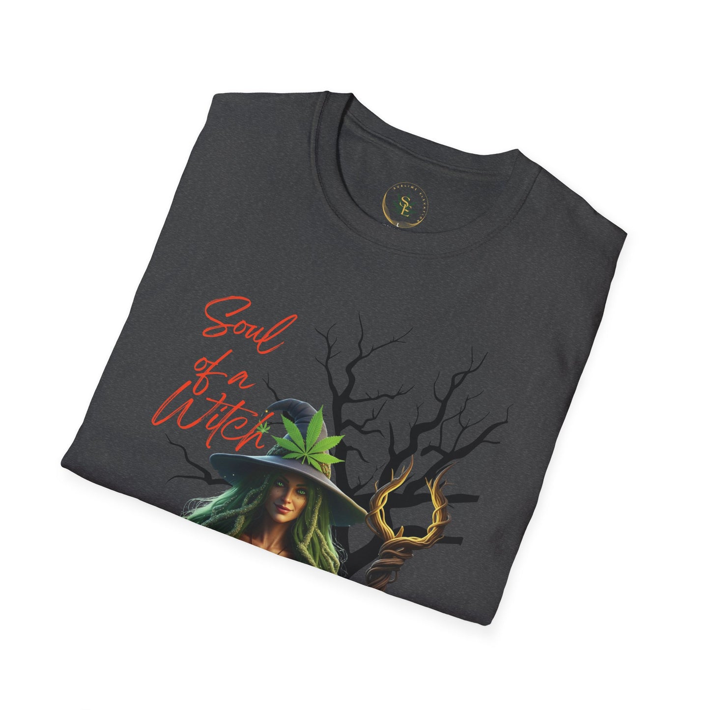 Witchy Graphic Tee: "Soul of the Witch, heart of a Hippie"
