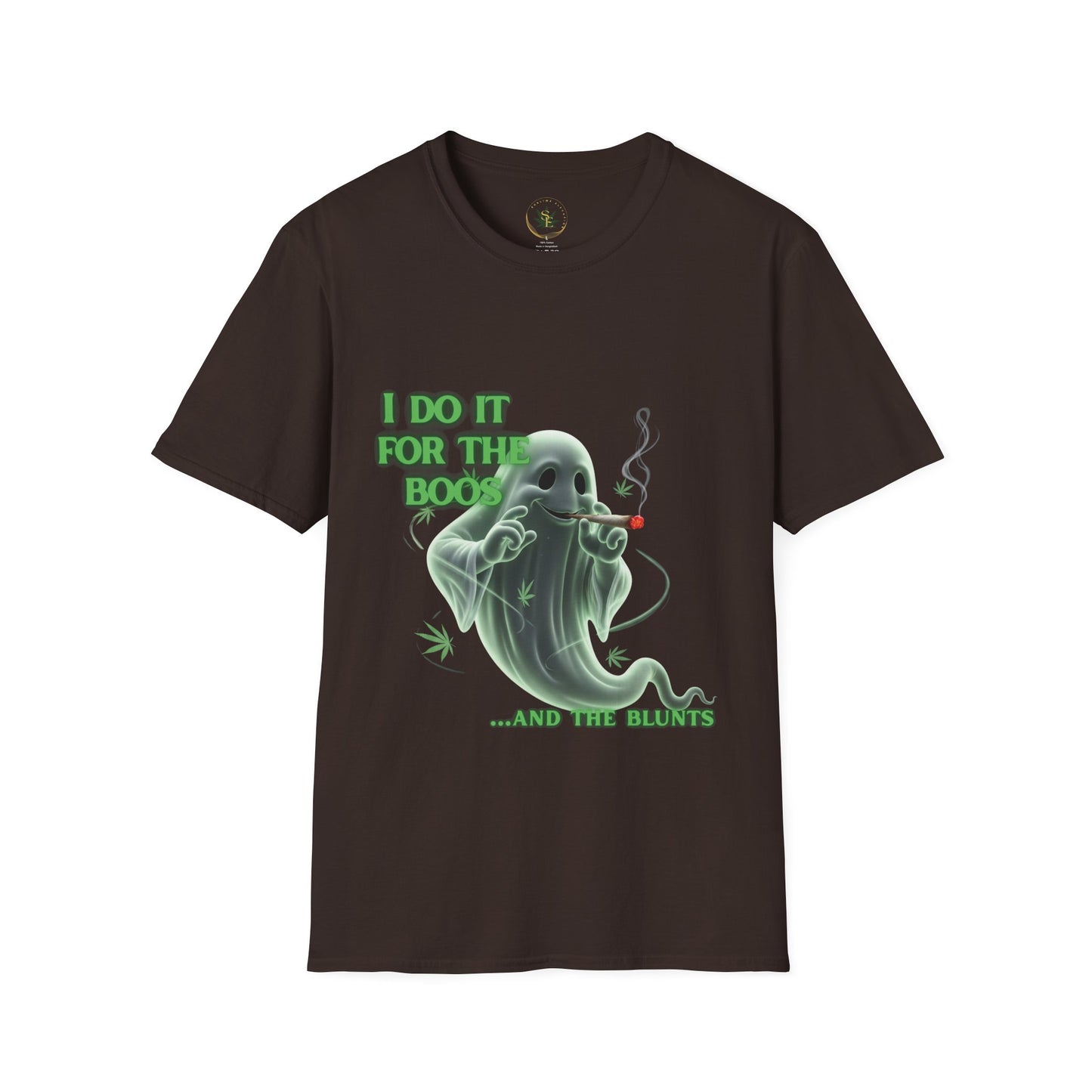 Ghostly Humor T-Shirt: I Do It for the Boo's and the Blunts