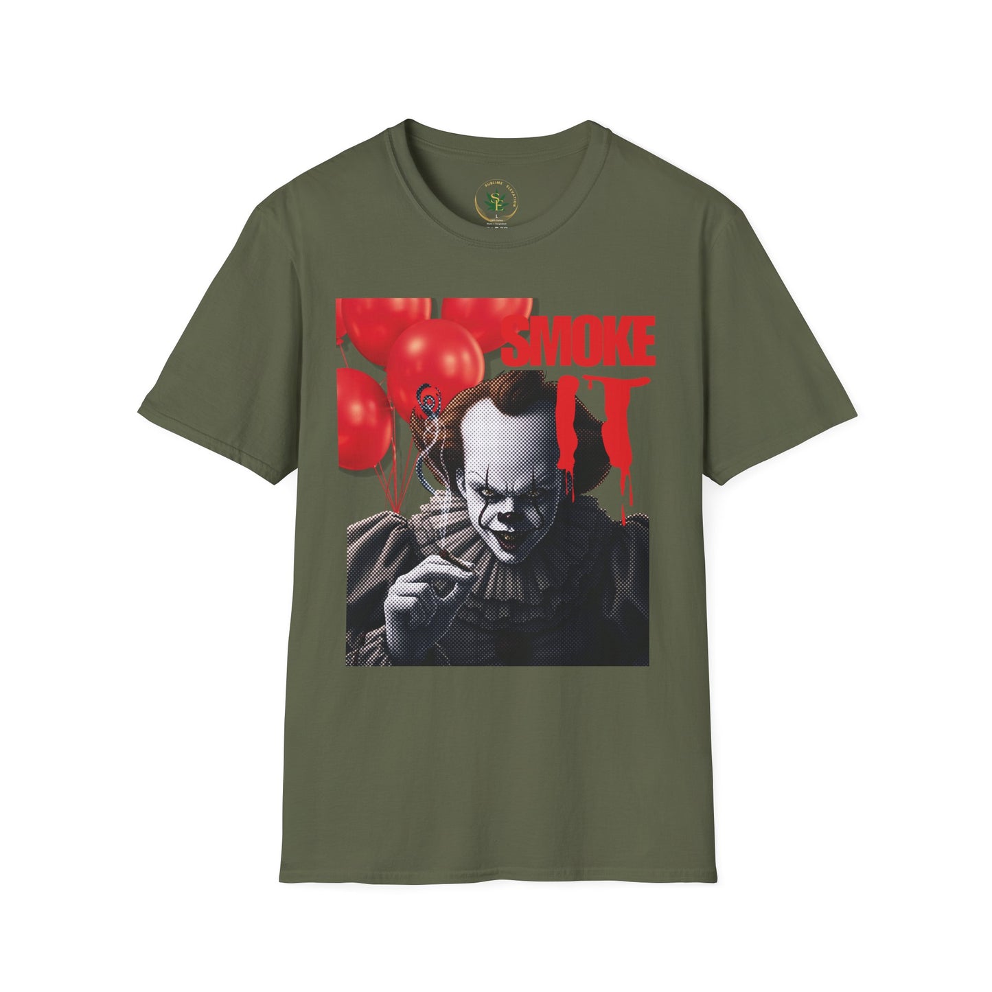 Smoke It Creepy Clown Graphic Tee