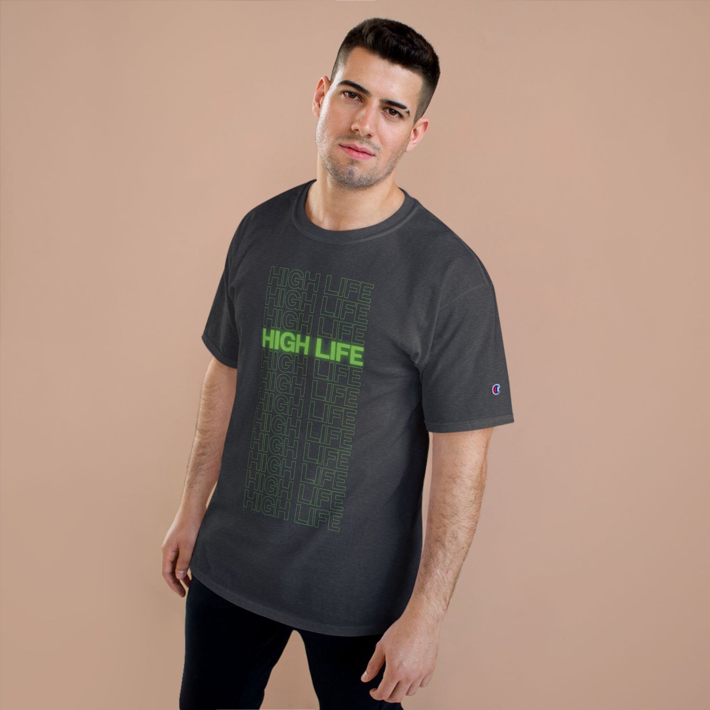 High Life Champion T-Shirt, Casual Wear, Streetwear, Gift for Him/Her, Summer Style