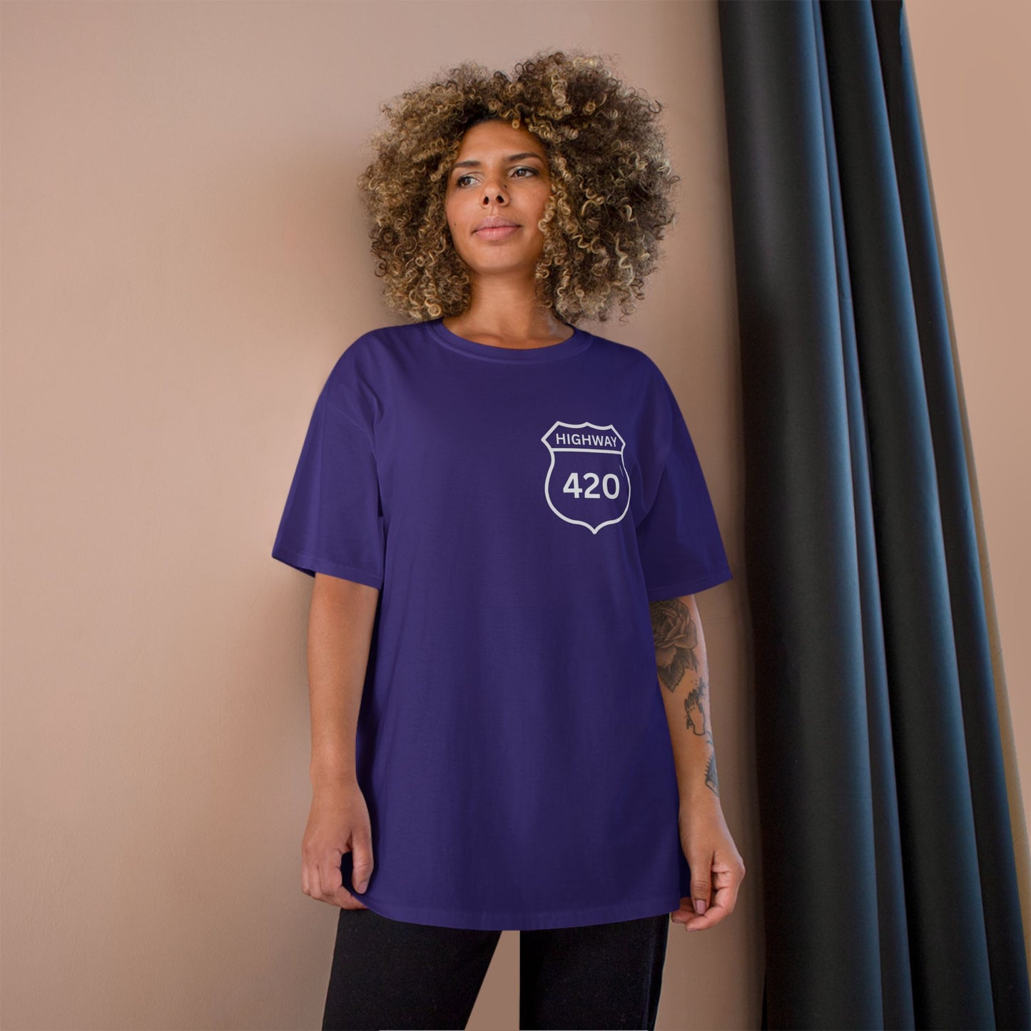 Retro Highway 420 Champion T-Shirt