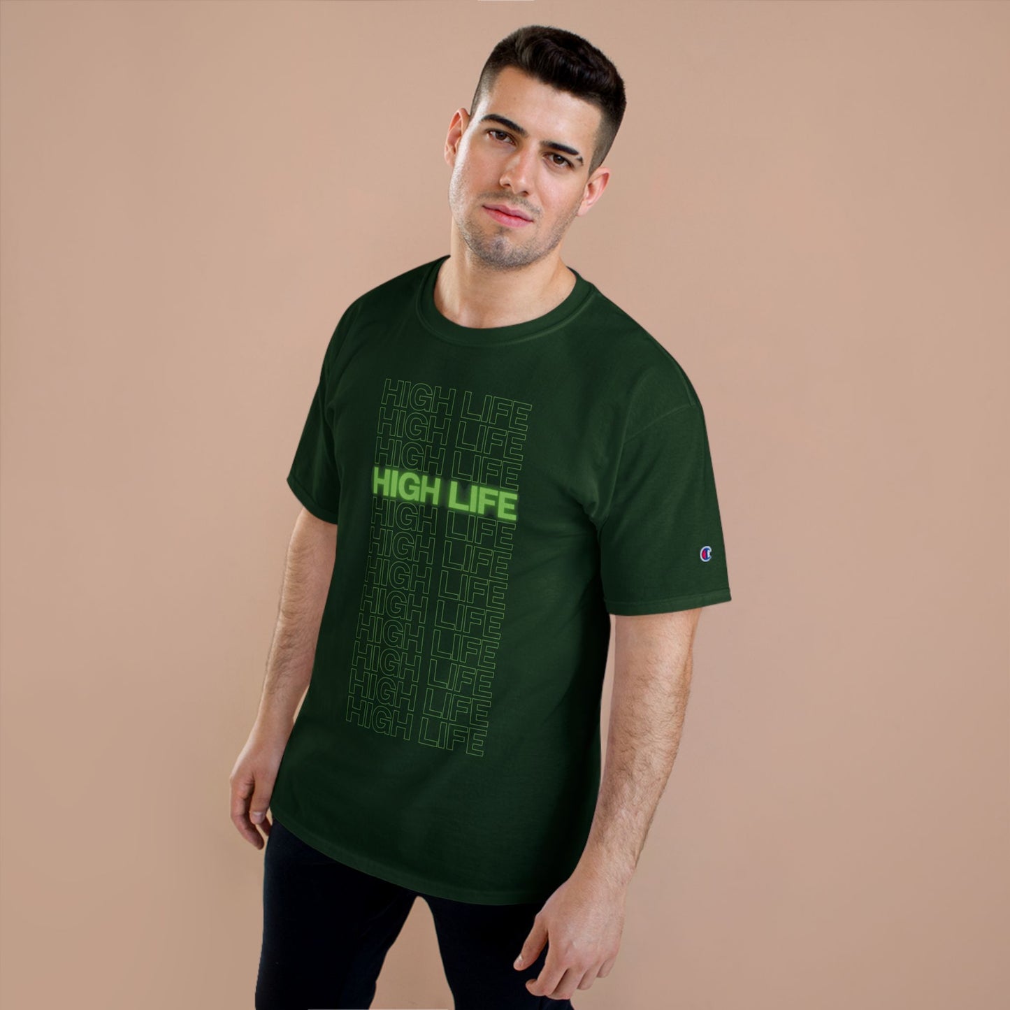 High Life Champion T-Shirt, Casual Wear, Streetwear, Gift for Him/Her, Summer Style