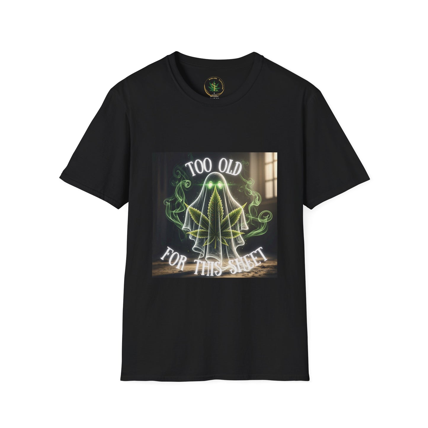 Too Old for This Shirt Unisex T-Shirt, Funny Halloween T-Shirt, Ghost Humor Shirt, Gift for Halloween, Quirky Tee - Sublime Elevation