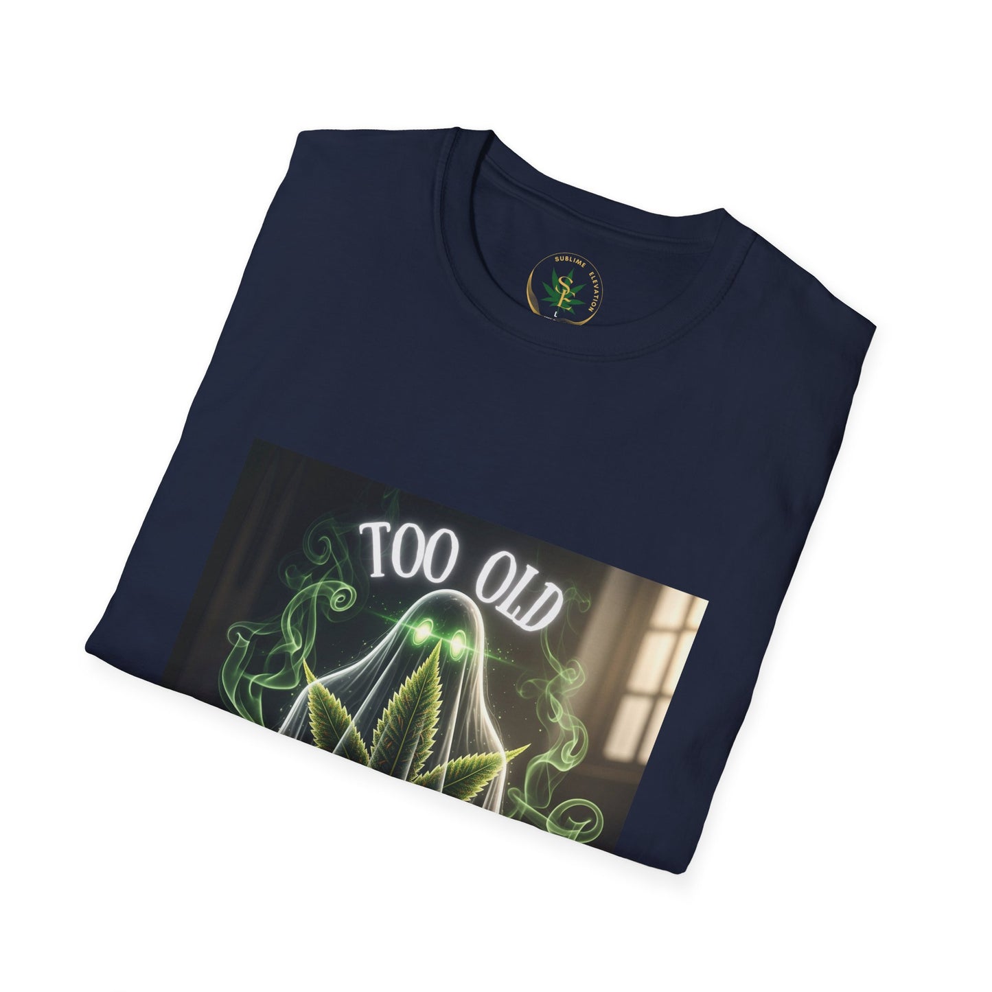 Too Old for This Shirt Unisex T-Shirt, Funny Halloween T-Shirt, Ghost Humor Shirt, Gift for Halloween, Quirky Tee - Sublime Elevation