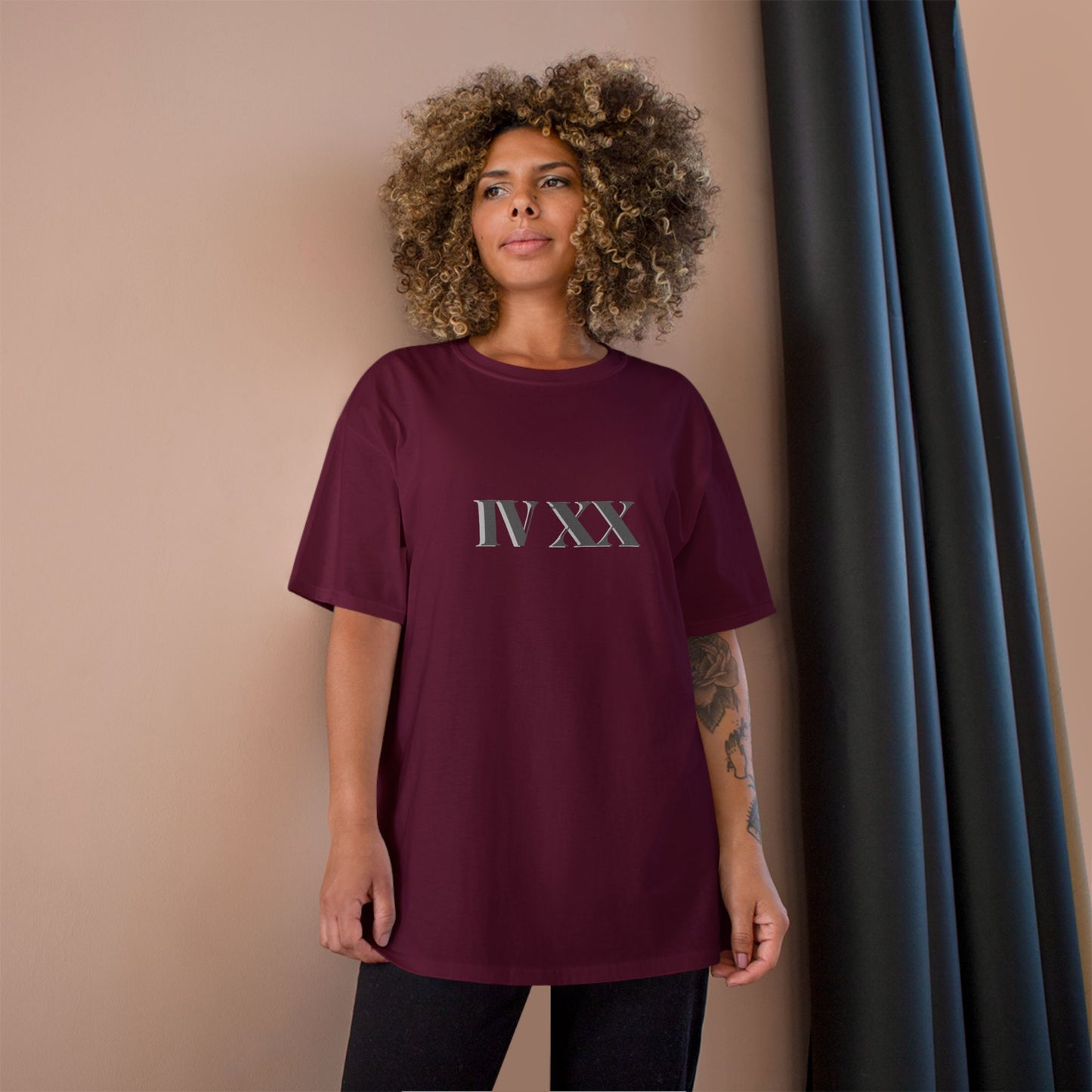 Roman Numerals 420 Champion T-Shirt