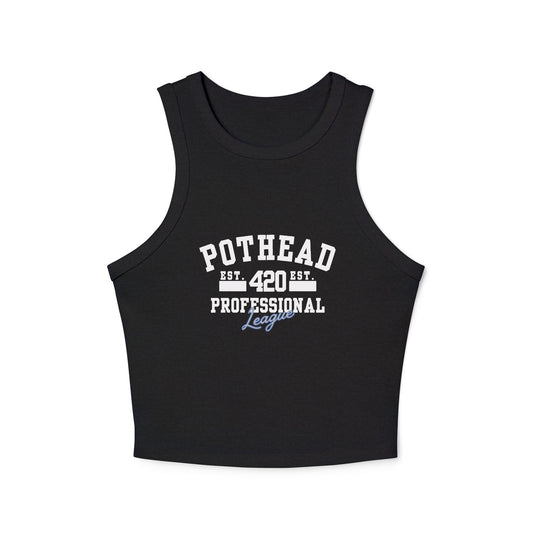 Pothead Women's Micro Rib Racer Tank Top