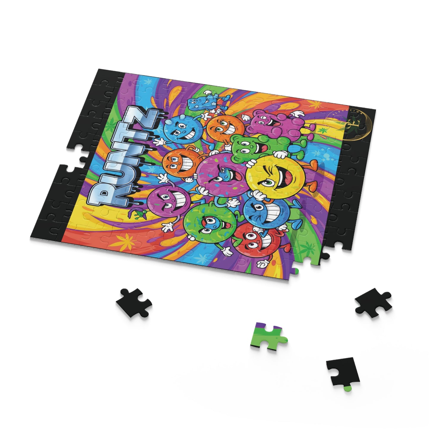 Runtz Colorful Puzzle (500-Piece) - Fun Retro Game for Stoners