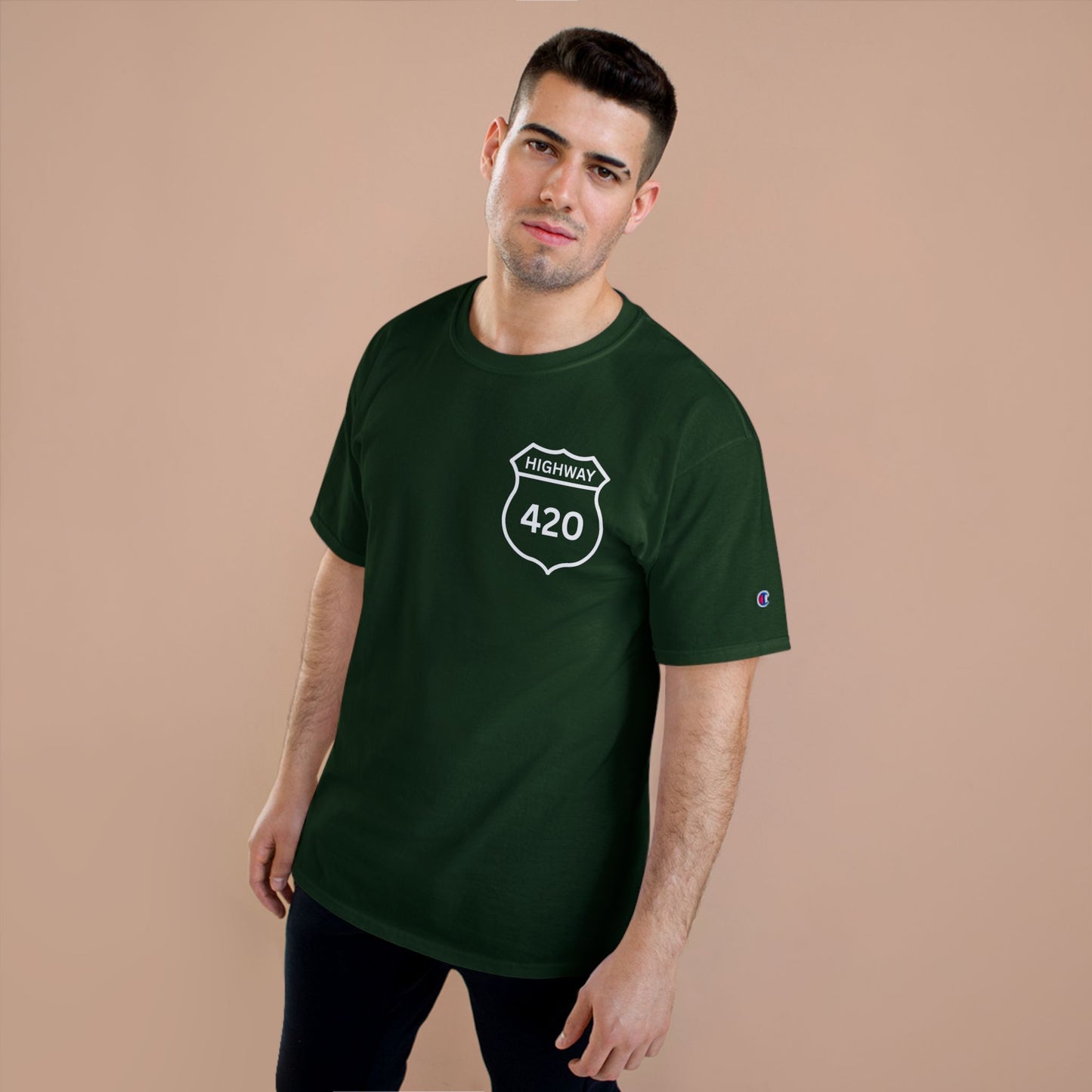 Retro Highway 420 Champion T-Shirt