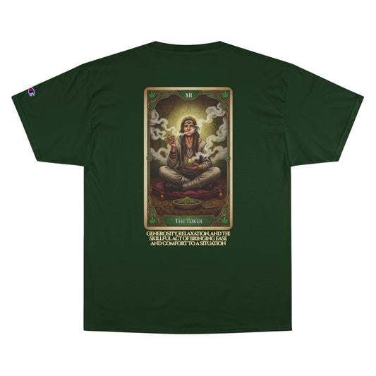 The Toker Champion T-Shirt Tarot Design | Spiritual Gift, Casual Wear, Occult Fashion, Boho Style, Unique Graphic Tee, Stoner gift