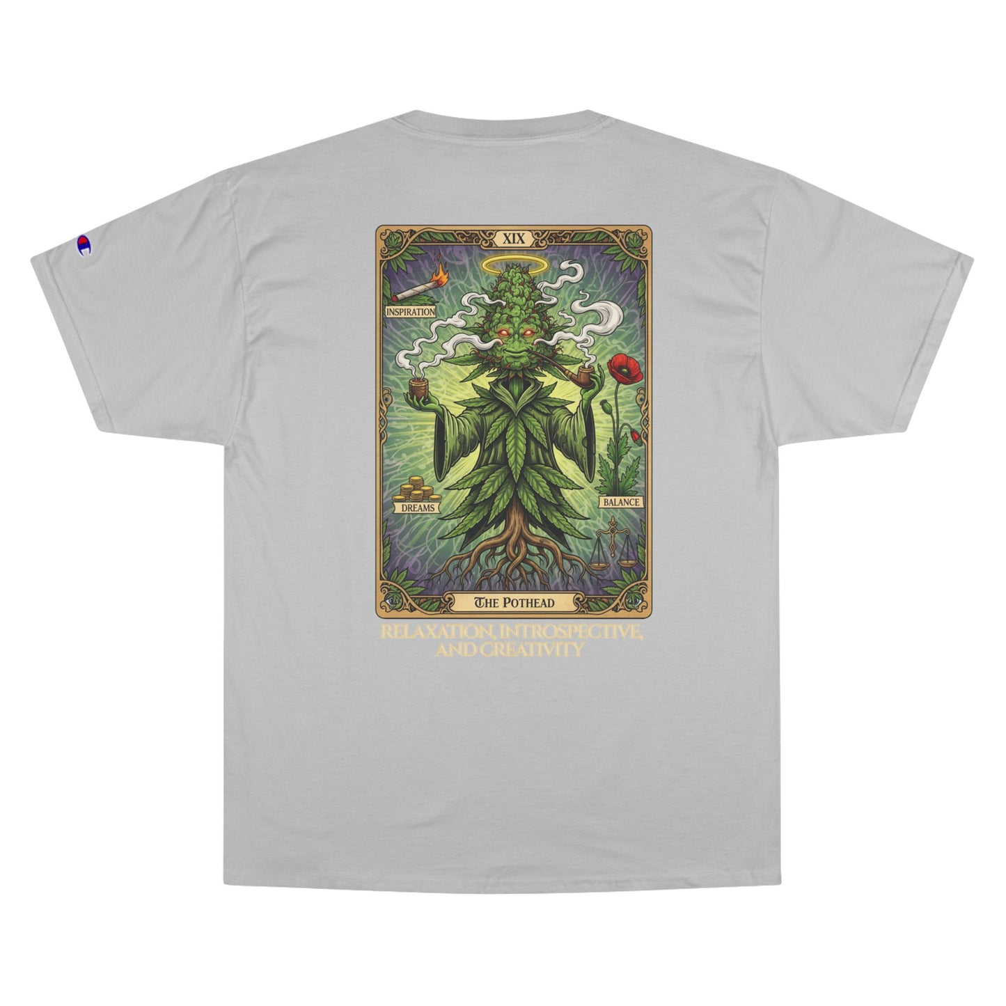 Pothead Tarot Champion T-Shirt, Vintage Art Tee, Gift for Nature Lovers, Festival Fashion, Bohemian Style
