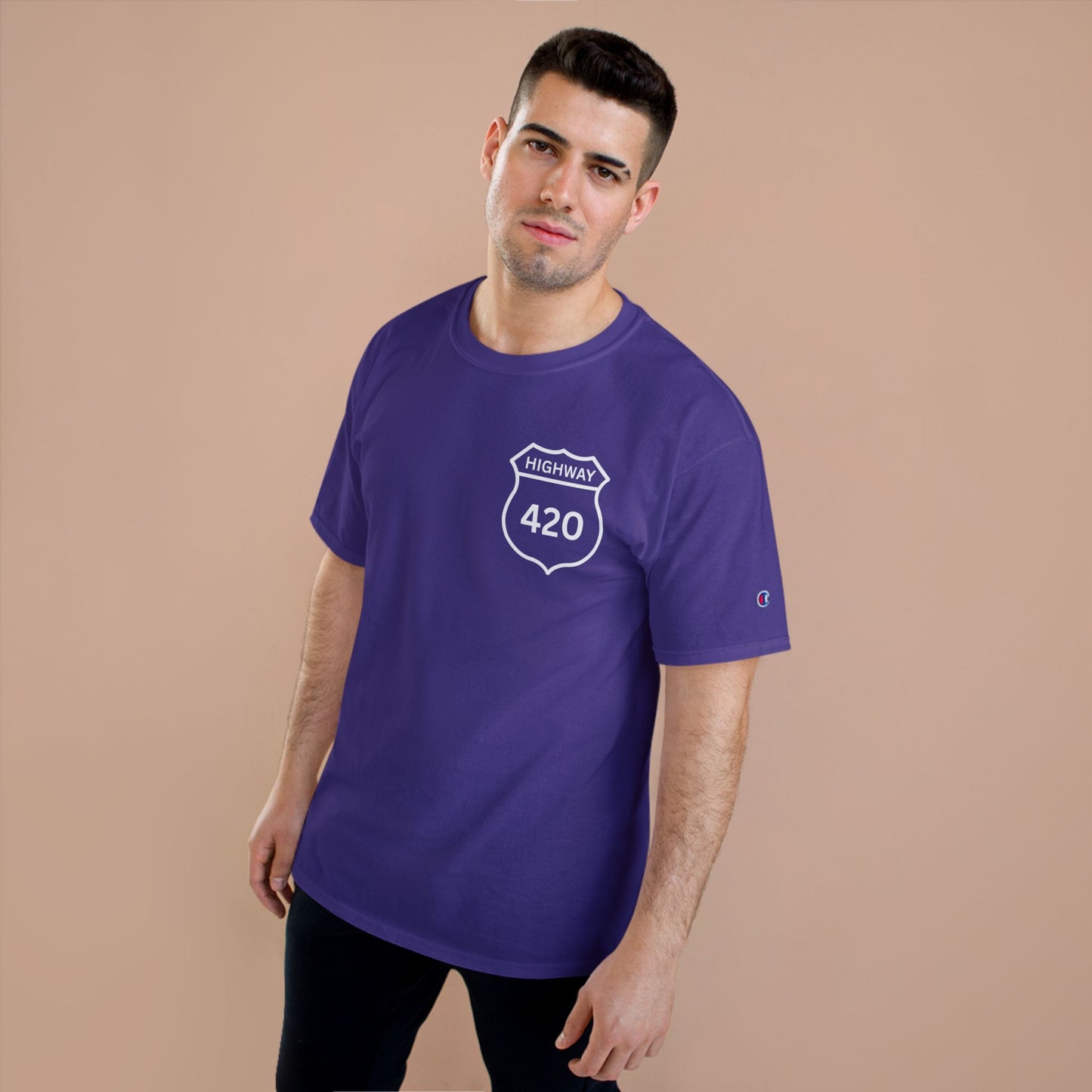 Retro Highway 420 Champion T-Shirt