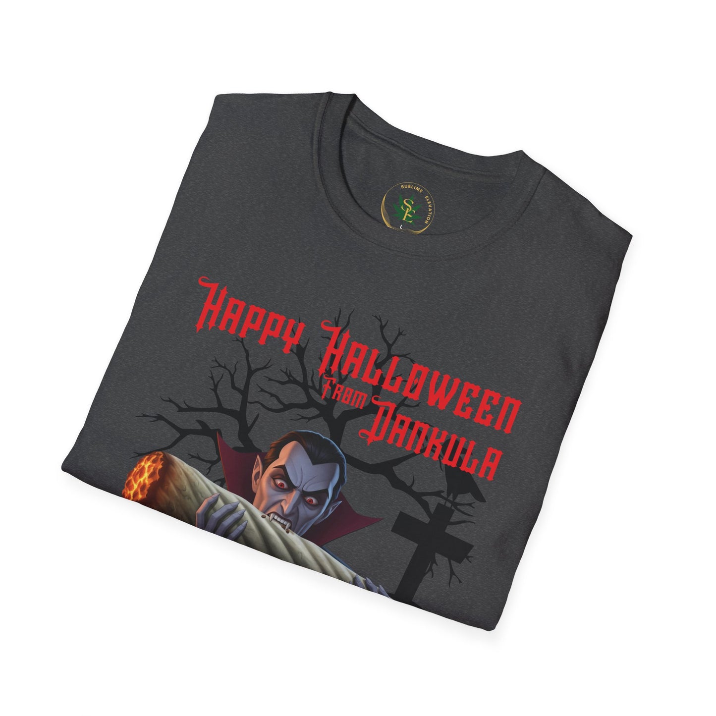 Halloween Dracula Spooky T-Shirt, Unisex Spooky Tee, Gift for Stoner Horror Fans