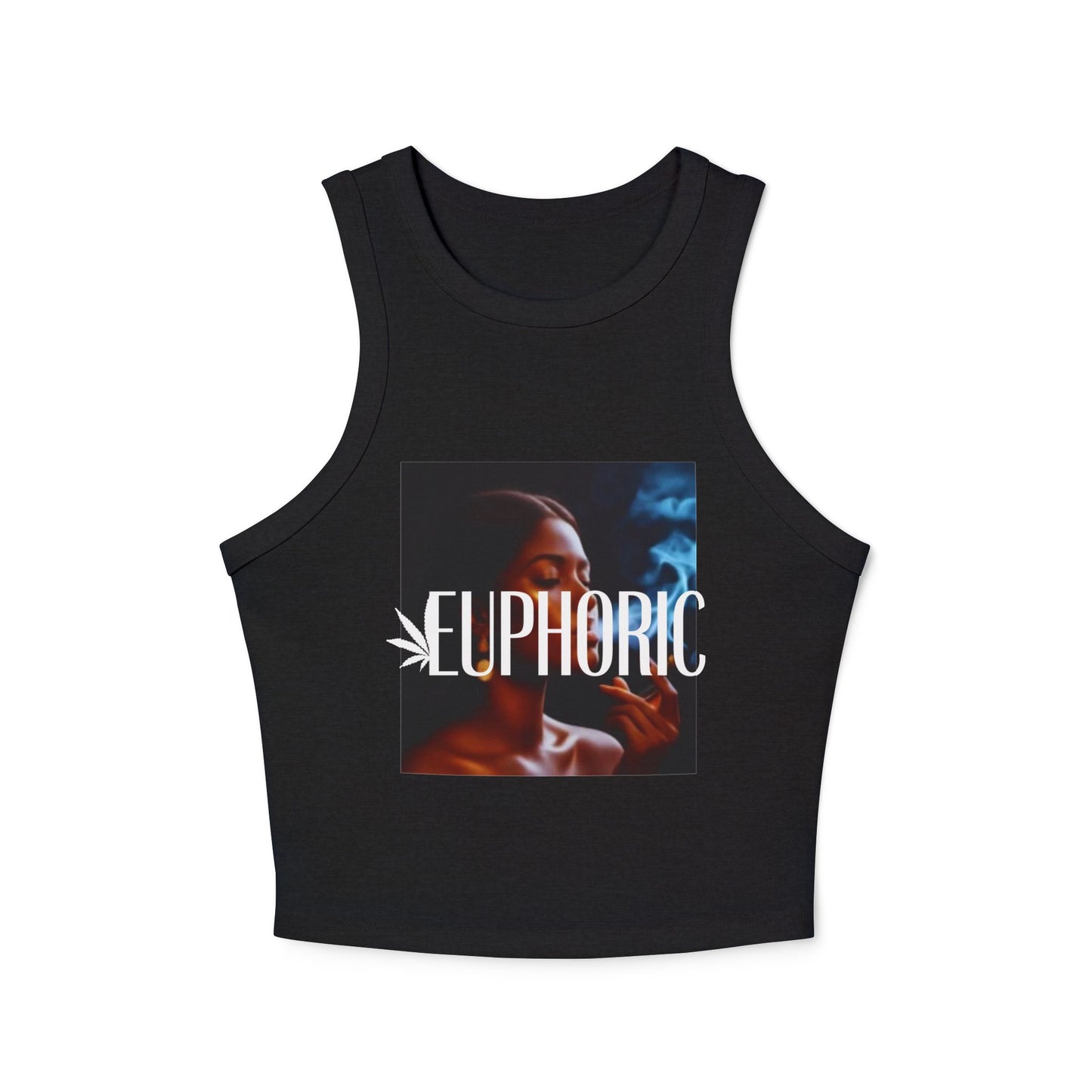 Euphoric Women's Micro Rib Racer Tank Top