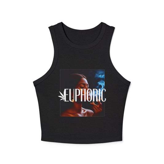 Euphoric Women's Micro Rib Racer Tank Top
