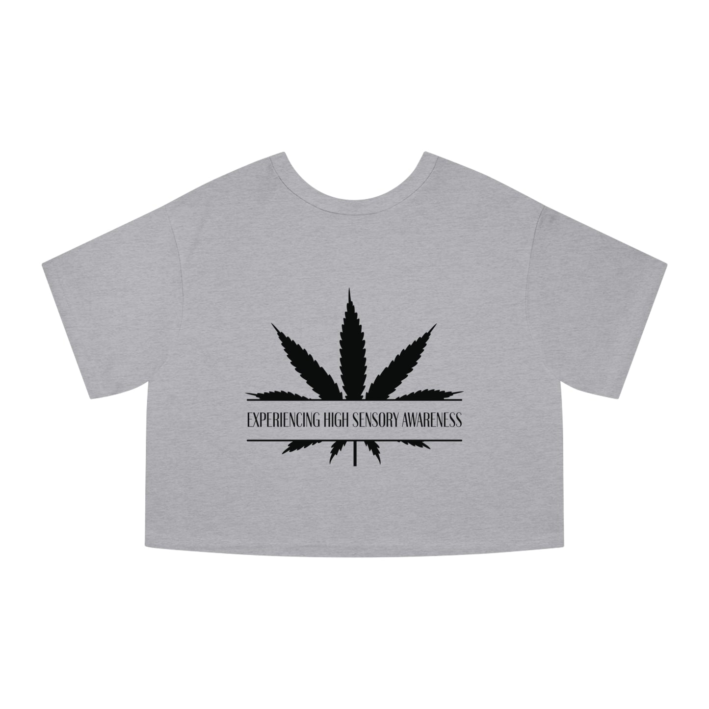 Cropped T-Shirt with High Sensory Awareness Design, Vintage Style Tee, Summer Fashion Top, Casual Shirt, Gift for Stoners, Festival Wear