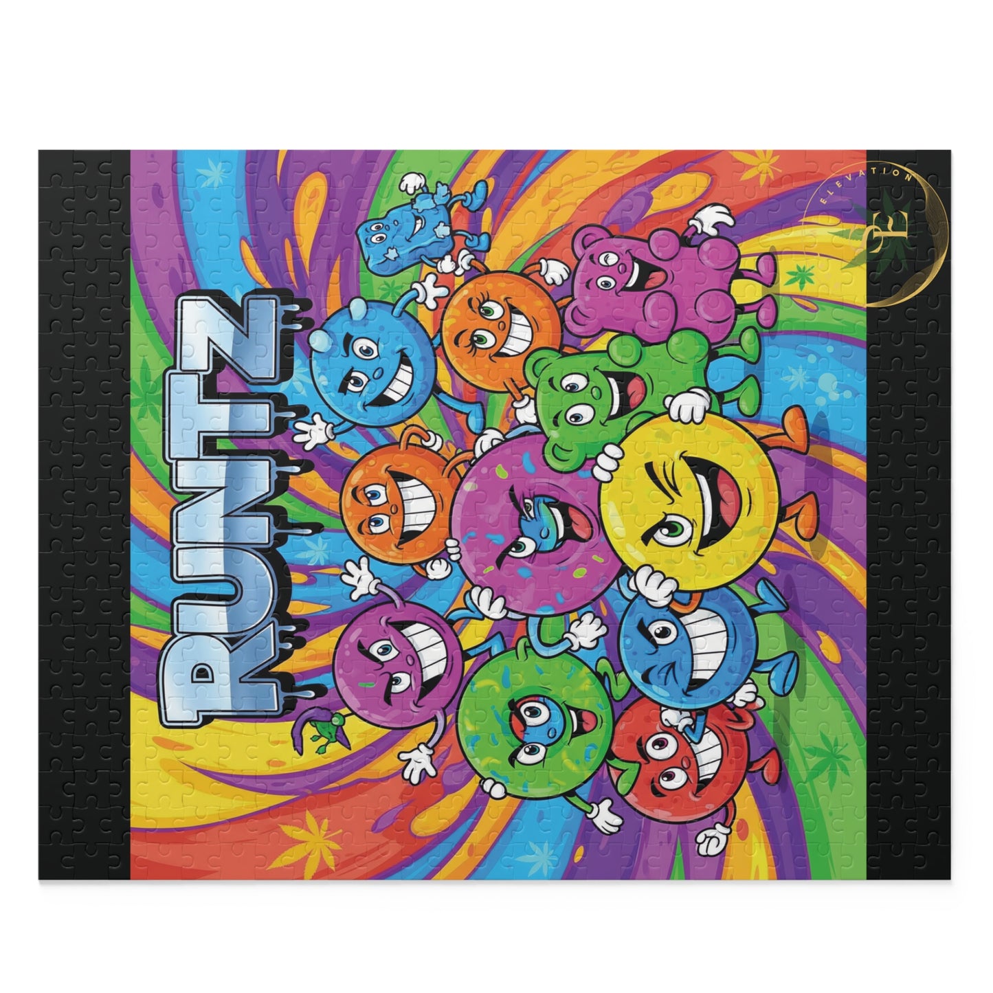 Runtz Colorful Puzzle (500-Piece) - Fun Retro Game for Stoners