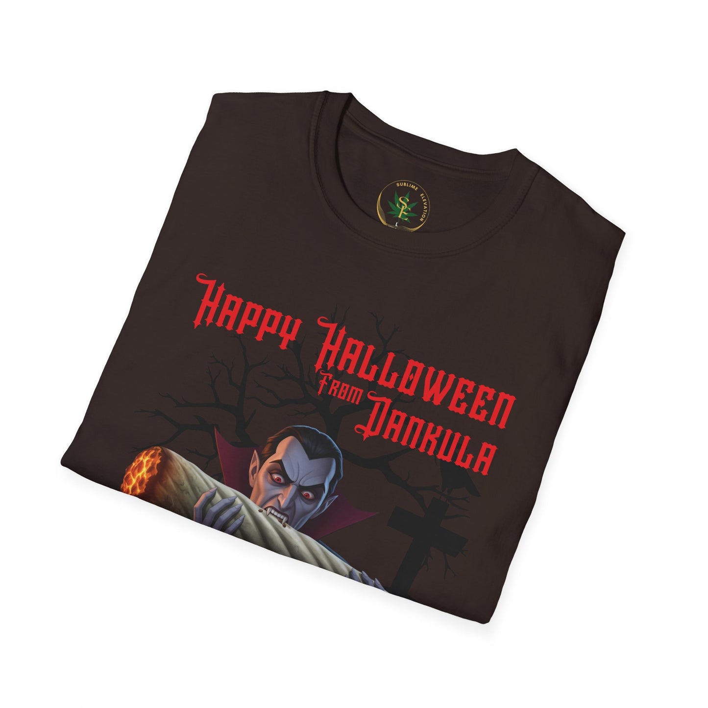 Halloween Dracula Spooky T-Shirt, Unisex Spooky Tee, Gift for Stoner Horror Fans