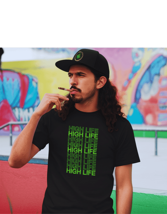 High Life Champion T-Shirt, Casual Wear, Streetwear, Gift for Him/Her, Summer Style