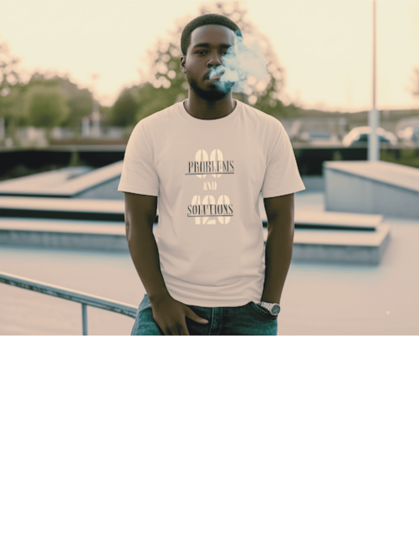 99 Problems and 420 Solutions Champion T-Shirt