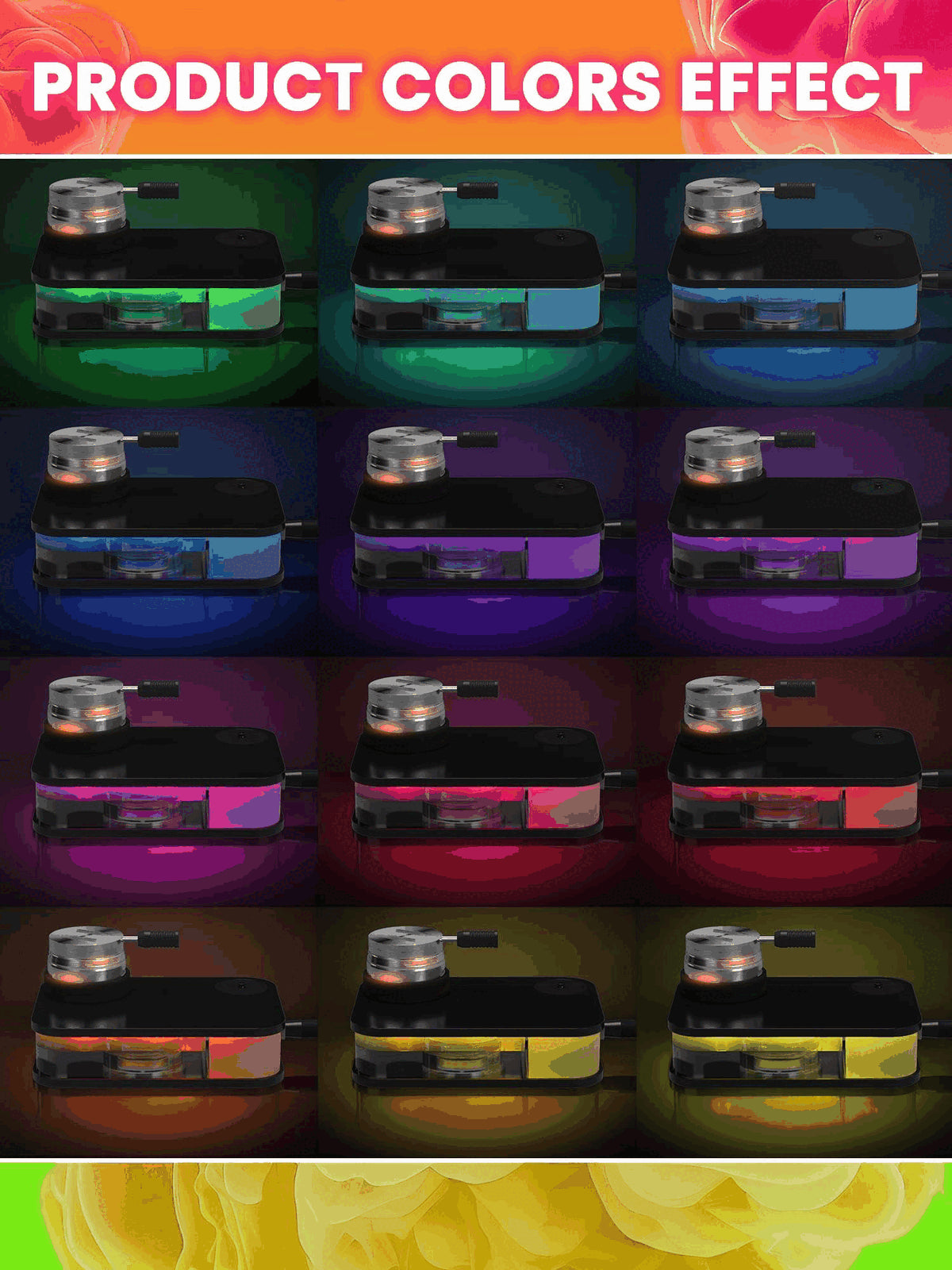 Premium Portable Black Hookah Set with Complete Accessories & Travel Bag