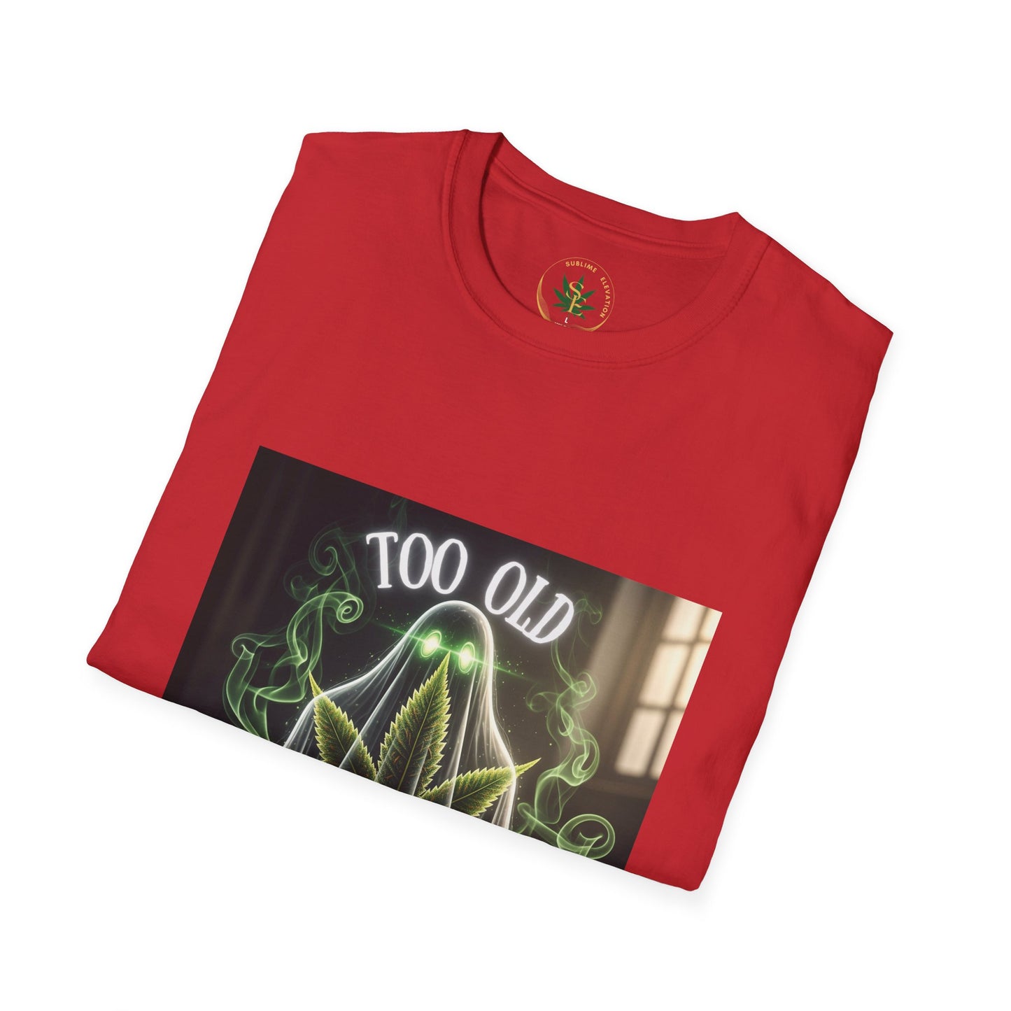 Too Old for This Shirt Unisex T-Shirt, Funny Halloween T-Shirt, Ghost Humor Shirt, Gift for Halloween, Quirky Tee - Sublime Elevation