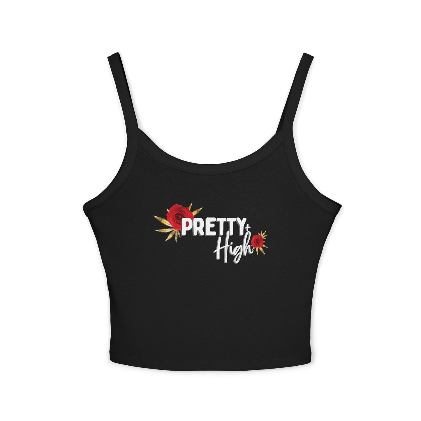 Pretty & High Floral Women's Spaghetti Strap Tank Top
