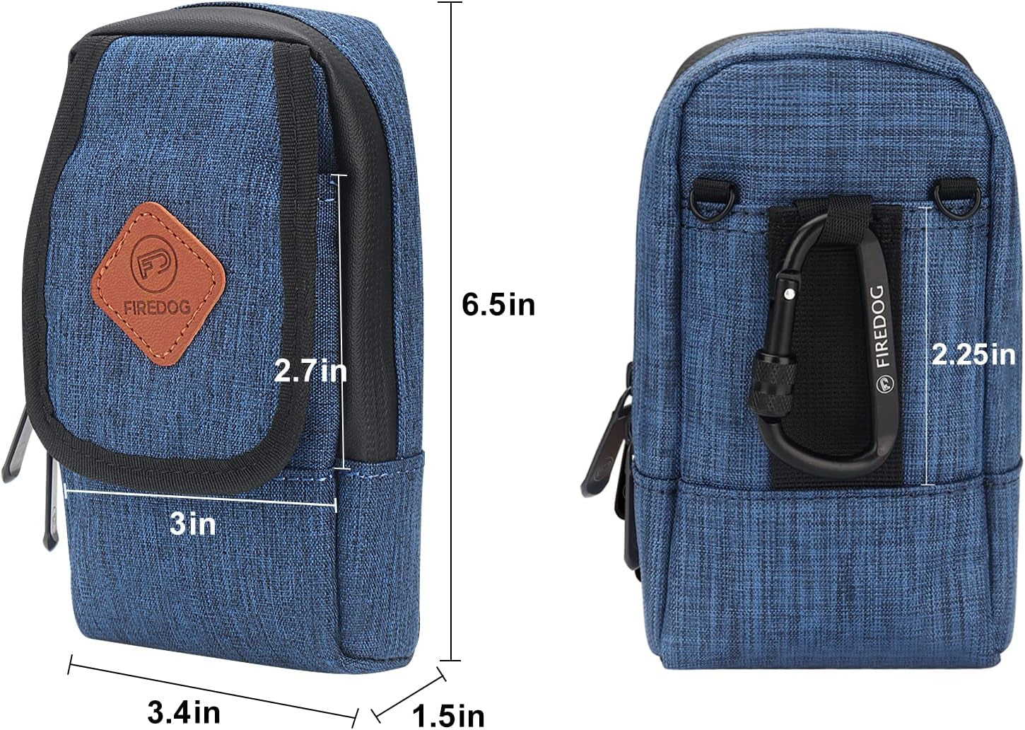 Smell Proof Bag, Odor Proof Pouch Dog Tested Mini Stash Crossbody Bags for Travel Storage(Bright Blue)