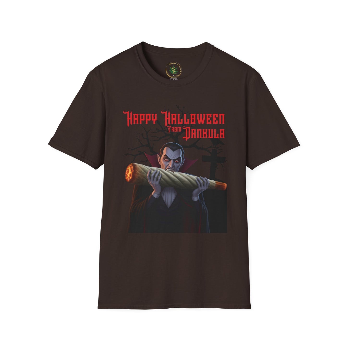 Halloween Dracula Spooky T-Shirt, Unisex Spooky Tee, Gift for Stoner Horror Fans
