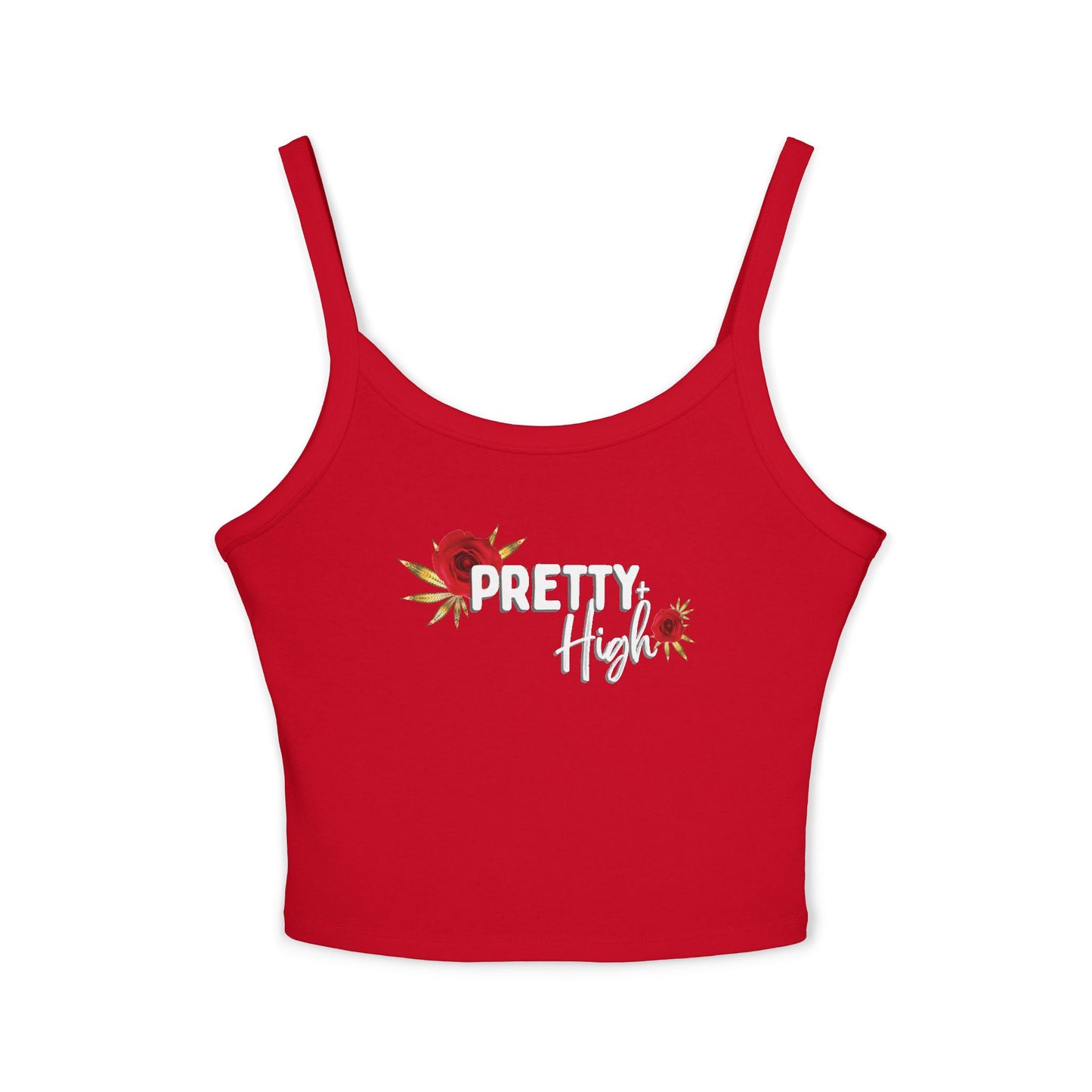 Pretty & High Floral Women's Spaghetti Strap Tank Top