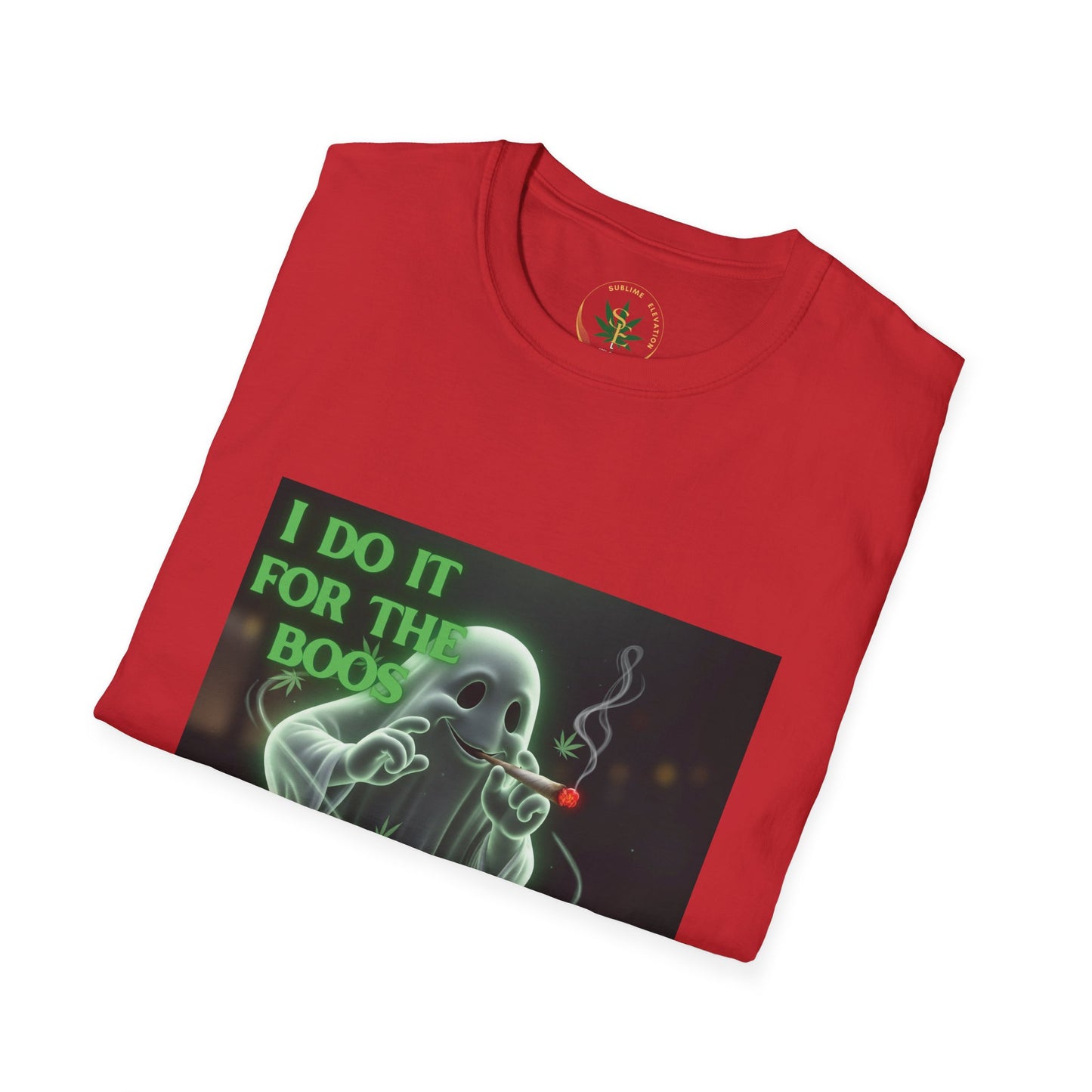 "I do it for the boos and the blunts." Ghostly Humor T-Shirt