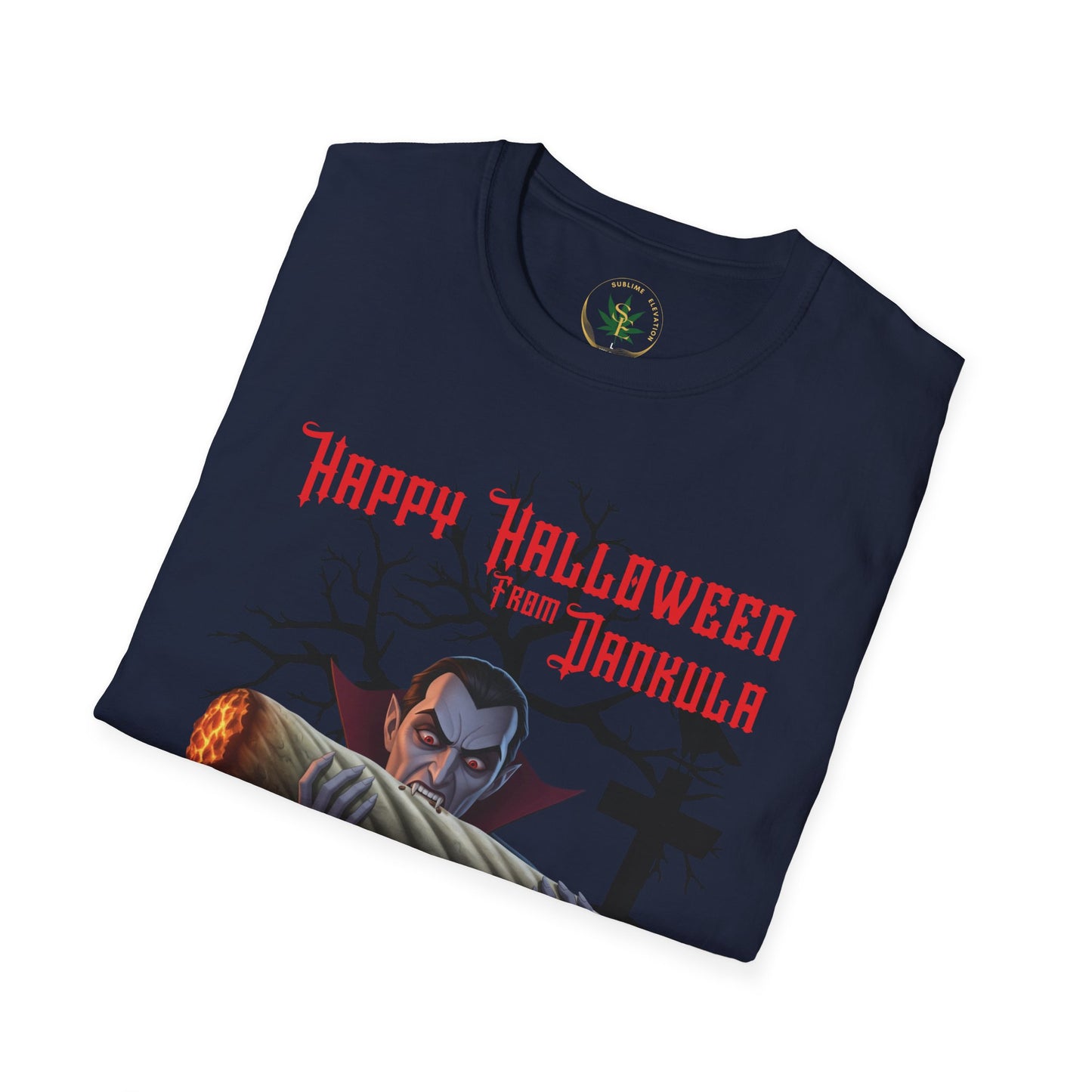 Halloween Dracula Spooky T-Shirt, Unisex Spooky Tee, Gift for Stoner Horror Fans