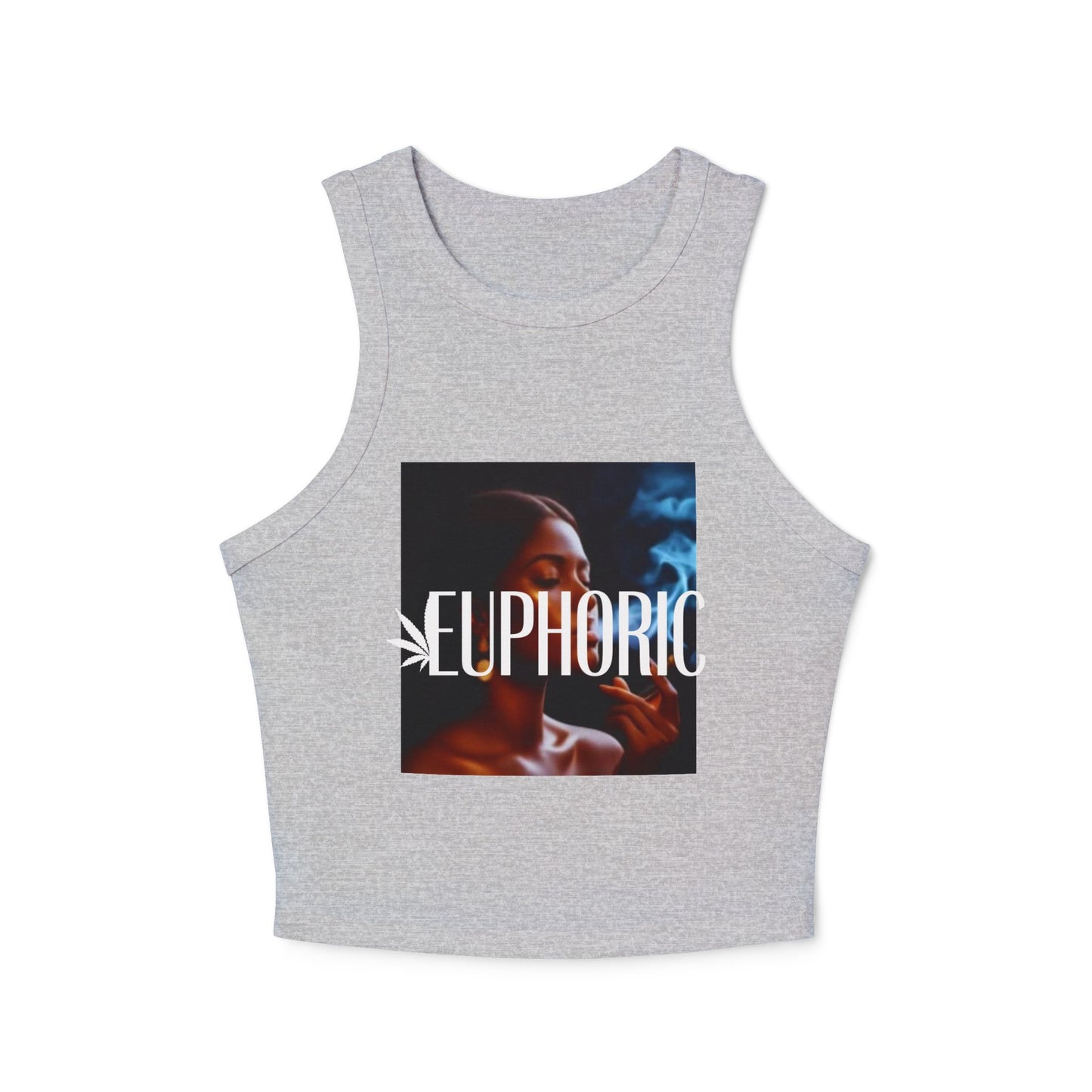 Euphoric Women's Micro Rib Racer Tank Top