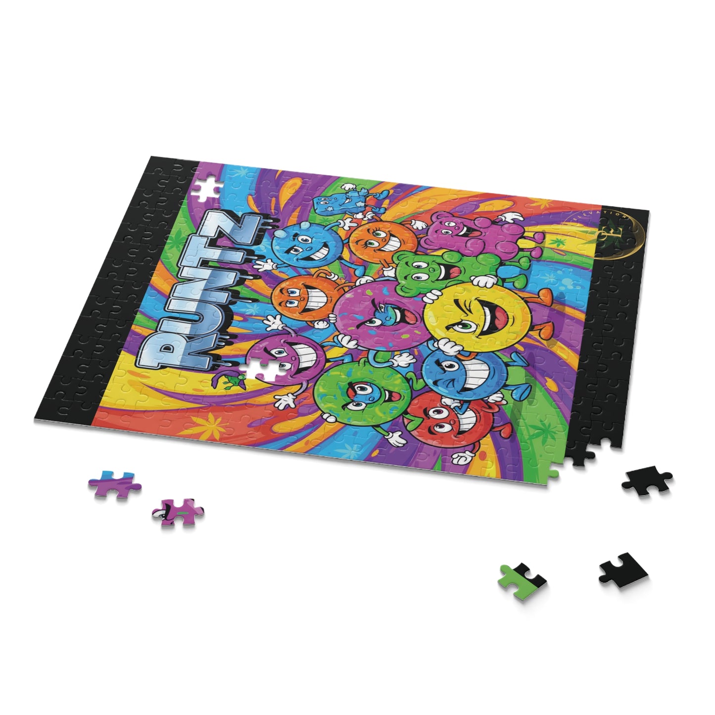 Runtz Colorful Puzzle (500-Piece) - Fun Retro Game for Stoners