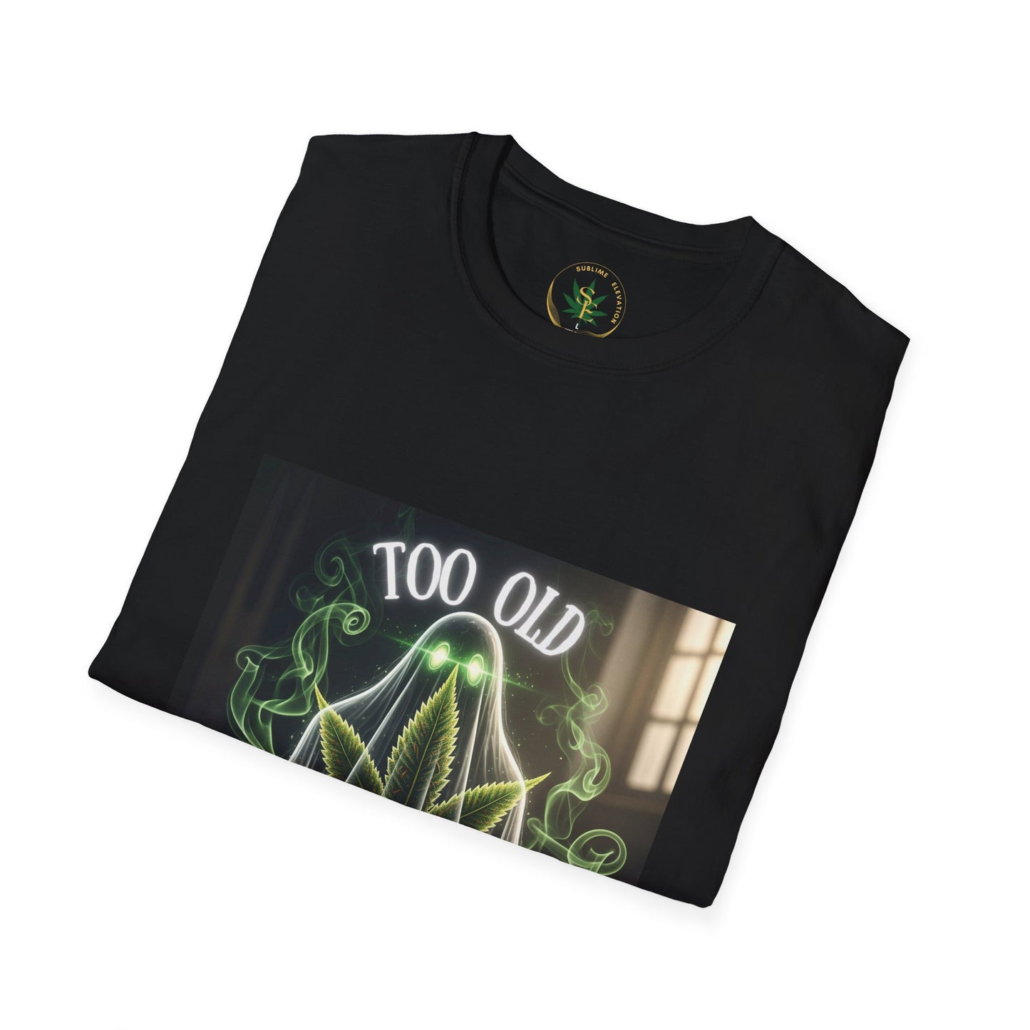 Too Old for This Shirt Unisex T-Shirt, Funny Halloween T-Shirt, Ghost Humor Shirt, Gift for Halloween, Quirky Tee - Sublime Elevation