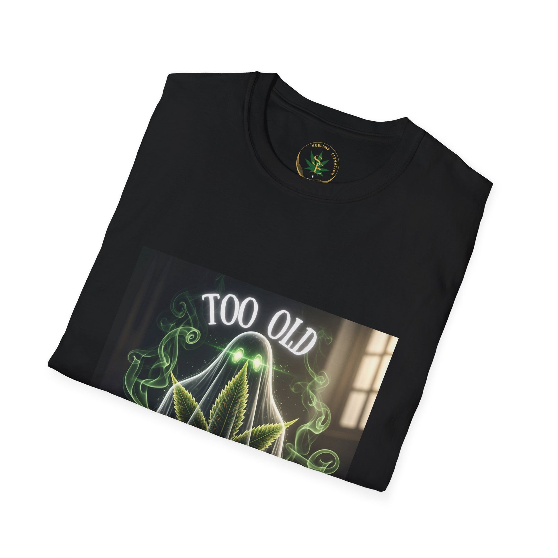 Too Old for This Shirt Unisex T-Shirt, Funny Halloween T-Shirt, Ghost Humor Shirt, Gift for Halloween, Quirky Tee - Sublime Elevation