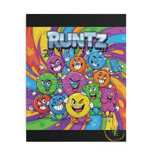 Runtz Colorful Puzzle (500-Piece) - Fun Retro Game for Stoners
