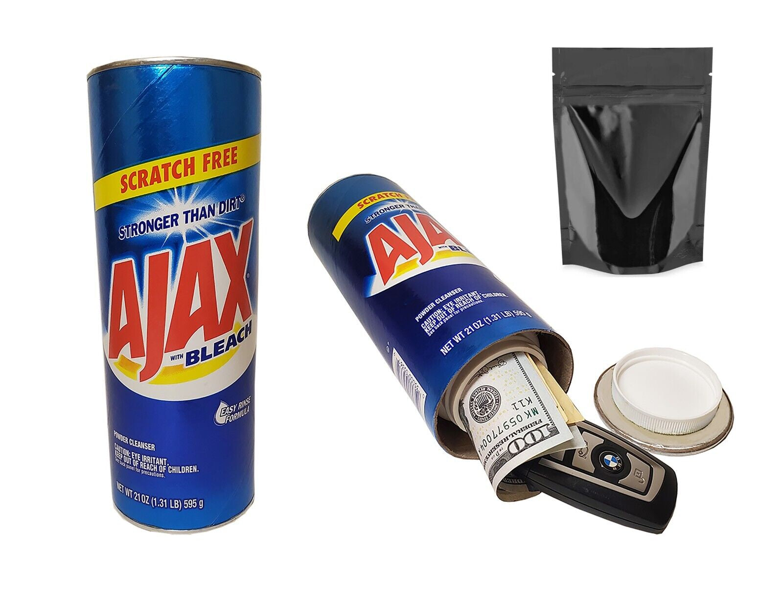 Ajax Diversion Safe Stash Can Screw Lock Hidden Compartment for Valuables