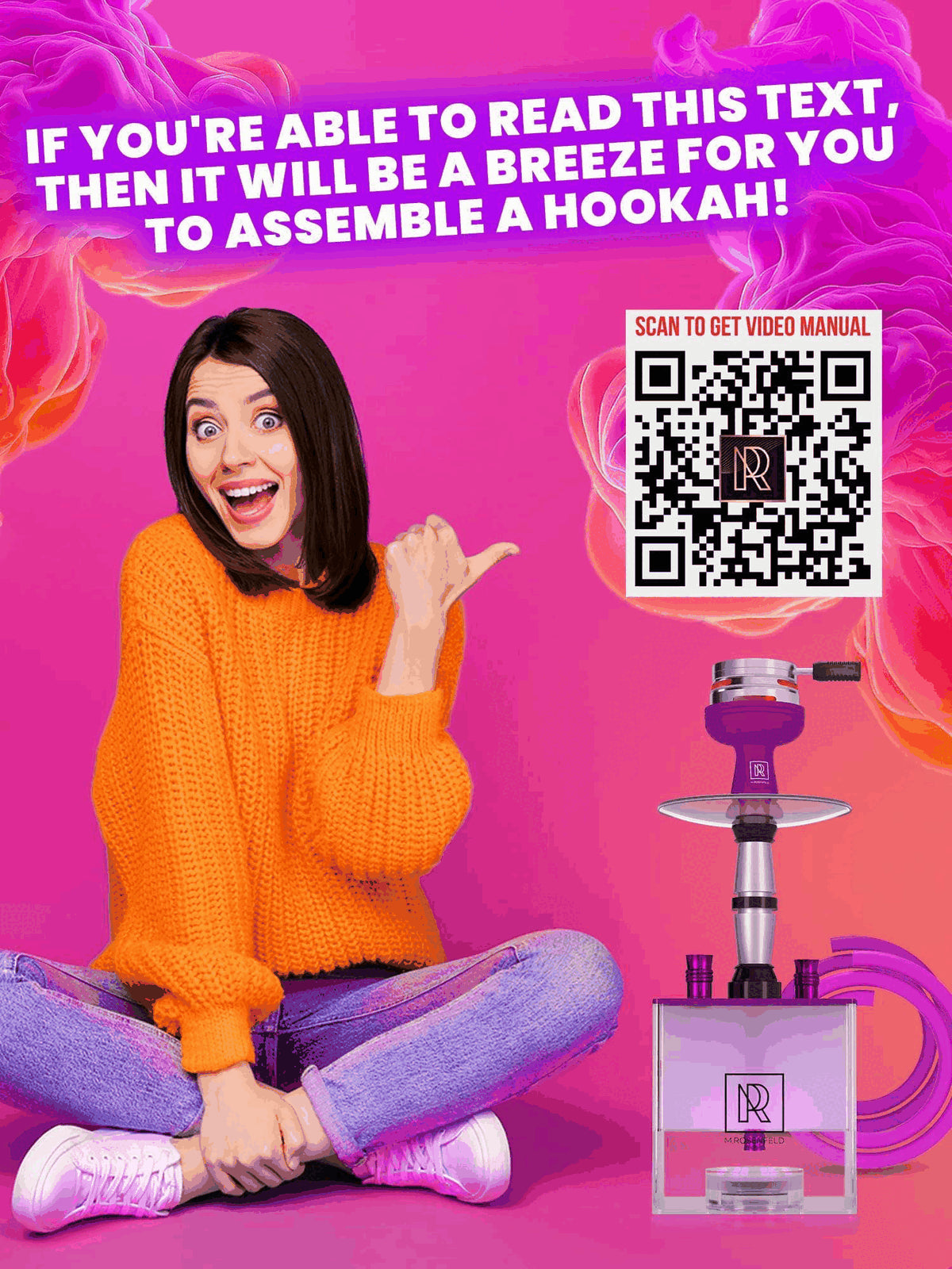 YADO Portable Purple Hookah Set with 2 Hoses and Charcoal Holder - Perfect for On-the-Go Enjoyment!