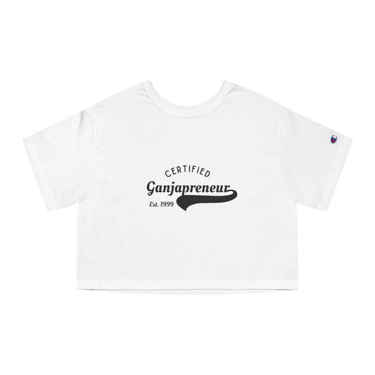 Certified Ganjapreneur Cropped T-Shirt