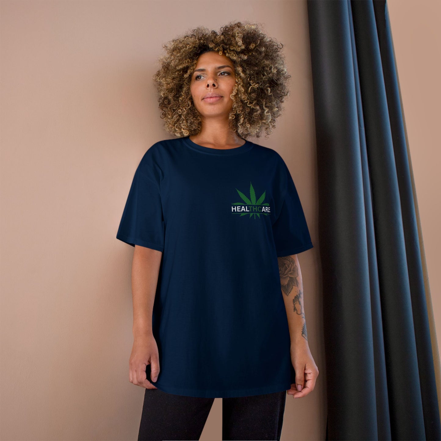 Healthcare Champion T-Shirt, Unisex Casual Tee, Perfect for Medical Professionals, Gifts for Wellness Advocates, Green Leaf Design, Daily