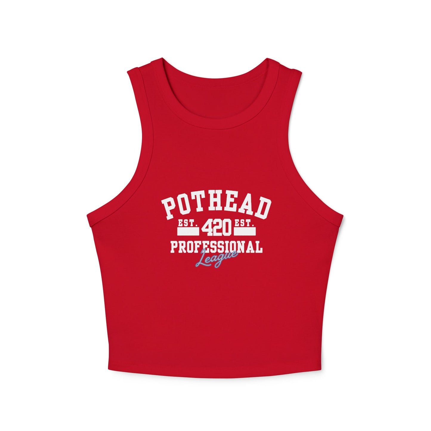 Pothead Women's Micro Rib Racer Tank Top