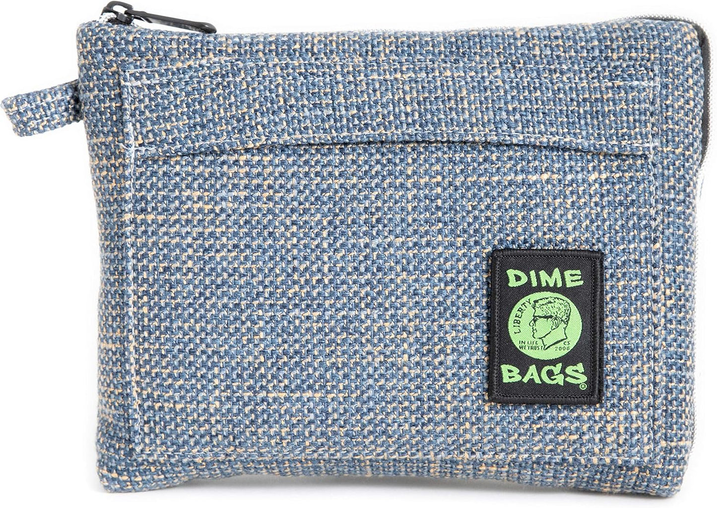 Smell Proof Protective Case with Padded Interior, Durable Hemp-Polyester Fabric, Heavy-Duty Zippers & Interchangeable Patch, Travel & Storage for Fragile Items