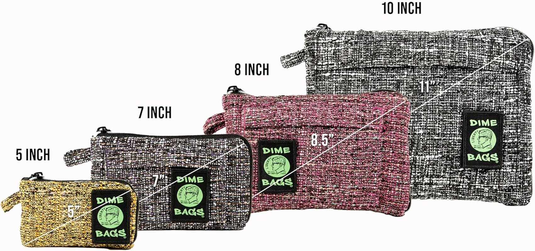 Smell Proof Protective Case with Padded Interior, Durable Hemp-Polyester Fabric, Heavy-Duty Zippers & Interchangeable Patch, Travel & Storage for Fragile Items