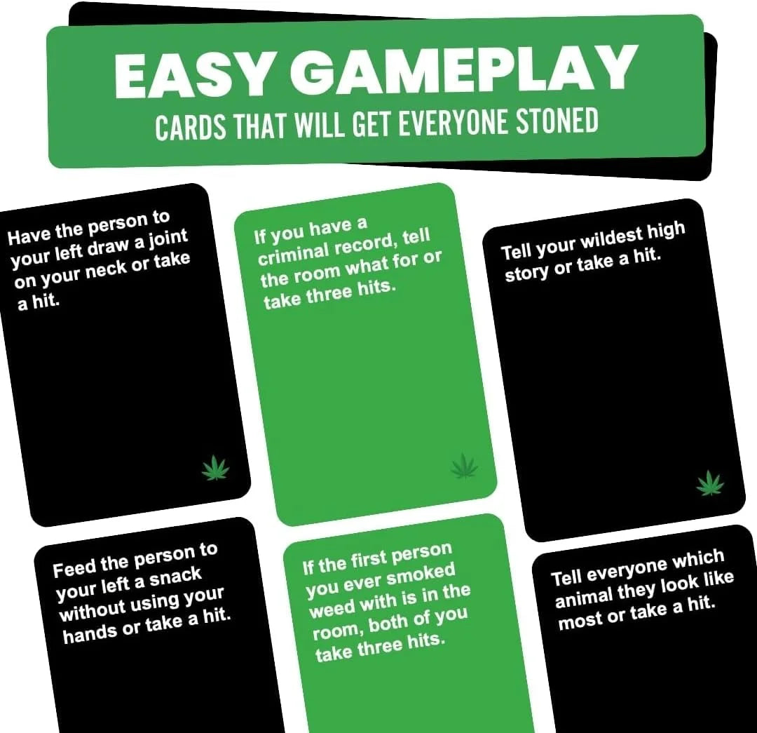 Do Or Smoke, Win or Get Baked Card Game Party Game for Adults with 250 Challenge Cards