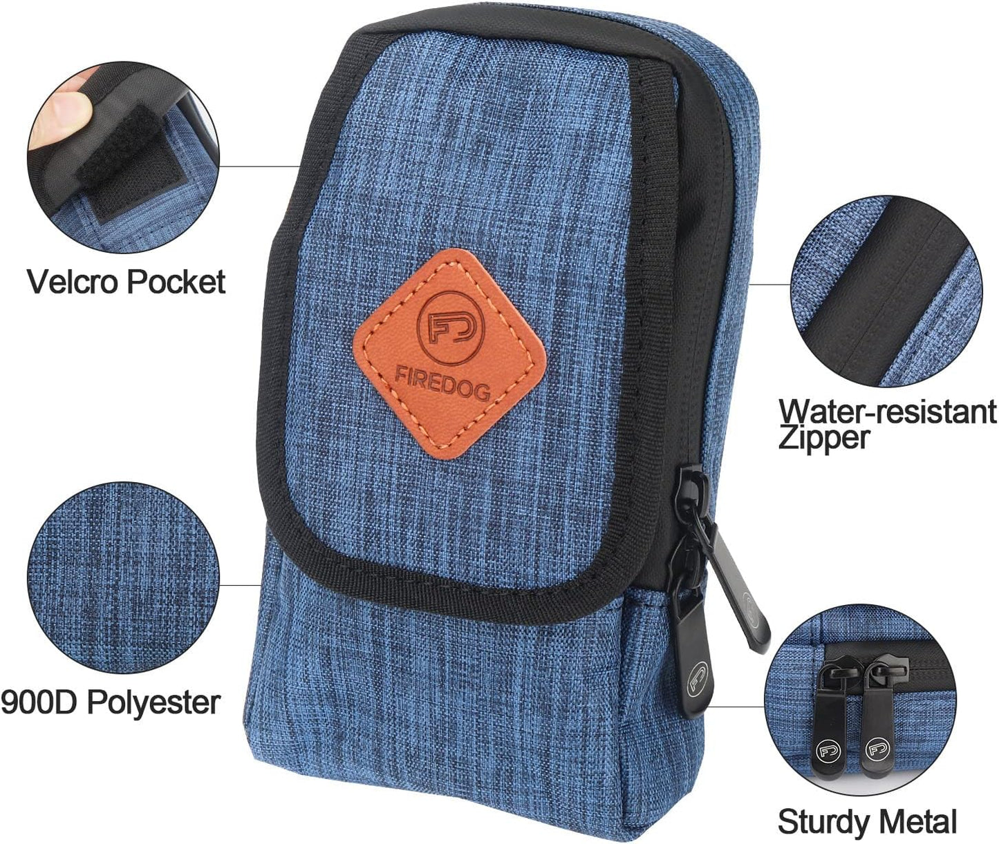 Smell Proof Bag, Odor Proof Pouch Dog Tested Mini Stash Crossbody Bags for Travel Storage(Bright Blue)