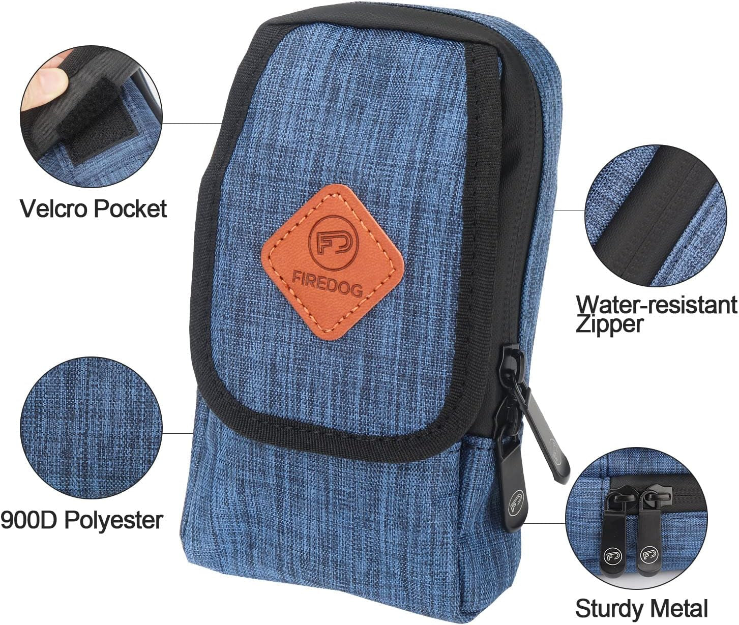 Smell Proof Bag, Odor Proof Pouch Dog Tested Mini Stash Crossbody Bags for Travel Storage(Bright Blue)