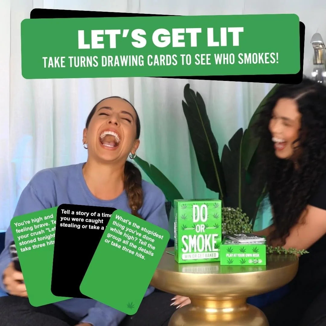 Do Or Smoke, Win or Get Baked Card Game Party Game for Adults with 250 Challenge Cards